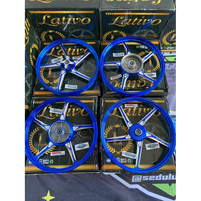 VELG ENKEI 511 BIRU ANODIZE TROMOL LATIVO- ENKEI 511 PNP FIZR JUPITER FIZR Z Z1 VEGA VIXION MX OLD F