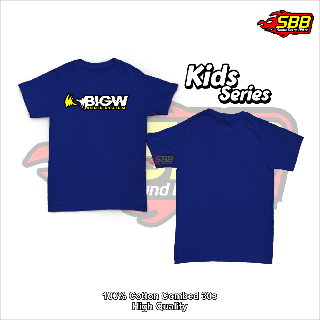 Baju Kaos Anak BigW Audio Katun Combed