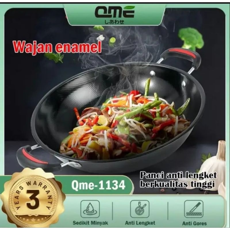 Wajan Enamel / Wajan Enamel Anti Lengket / wajan enamel-wajan enamel hitam-wajan enamel-wajan enamel