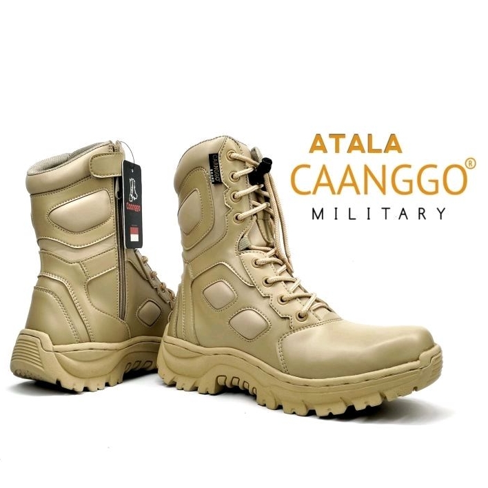 Caanggo -Sepatu pdl tactical outdoor boots safety C-2ATL CREAM