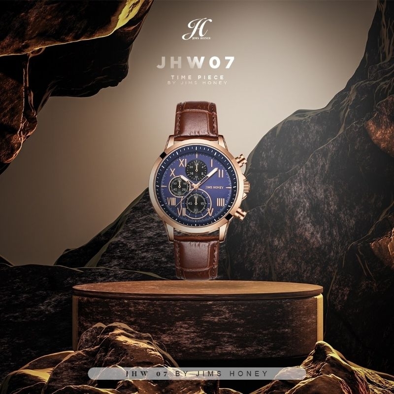 Jims Honey - Jhw 07 Jam Tangan Pria Jimshoney Original Free box