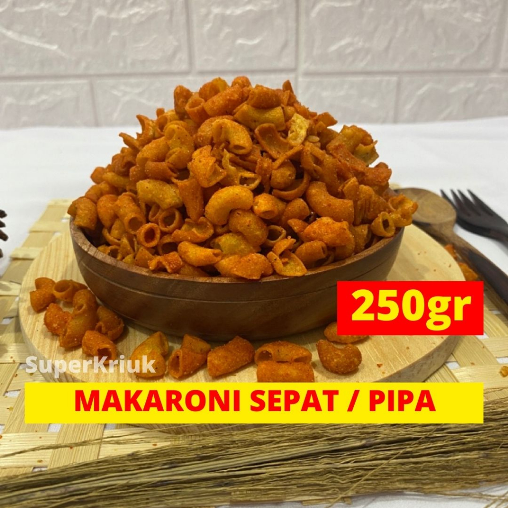 

Makaroni Bantet dan makaroni kriwil spiral khas Tasikmalaya 250gr