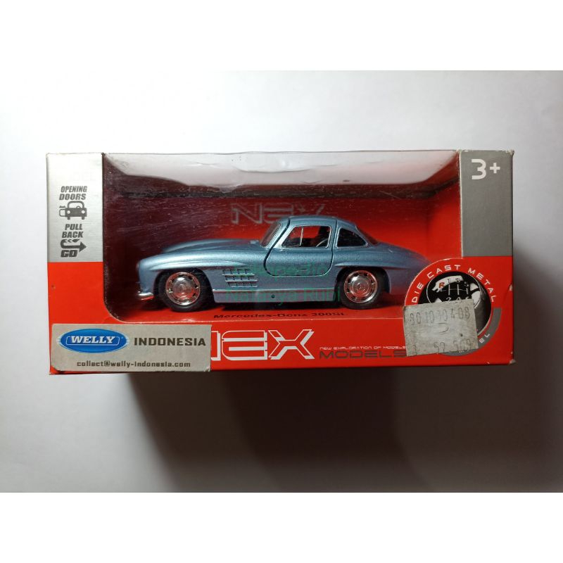 DIECAST WELLY NEX MERCEDES-BENZ 300SL SILVER
