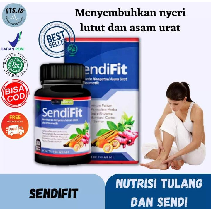 

PROMO !! SendiFit Obat Nyeri Sendi Asam Urat Rematik Saraf Kejepit Sakit Pinggang Encok Kesemutan Tremor Sakit Tumit - 100%