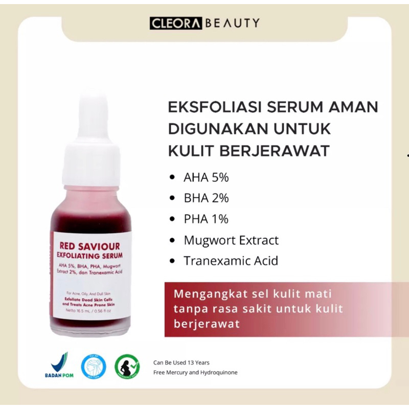 Cleora Red Savior Exfoliating Serum