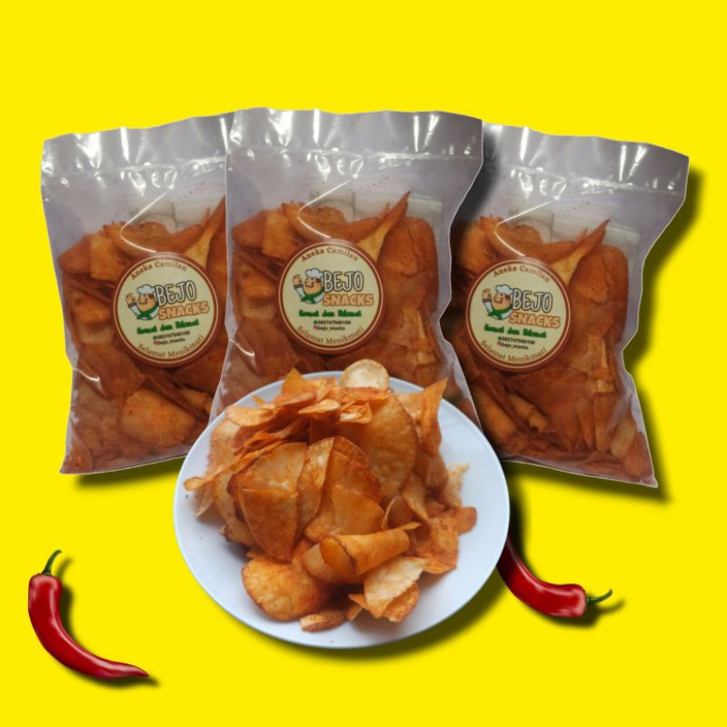 

Seriping singkong/keripik singkong pedas gurih/snack serba 3000/bejo snack