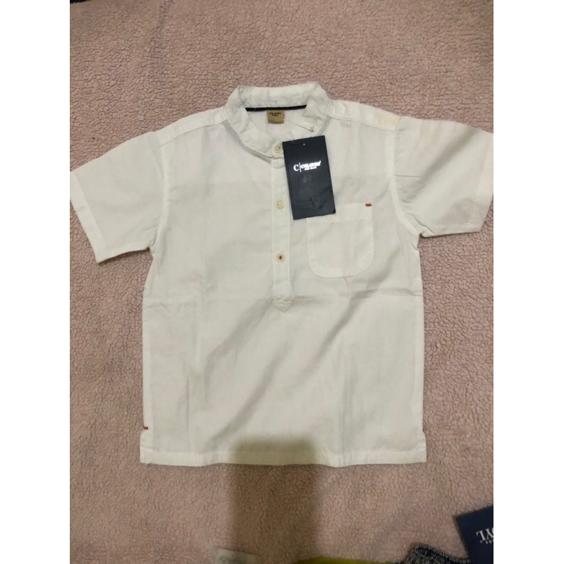 Kids icon kemeja koko putih anak usia 2 tahun merk Colours Kids Icon