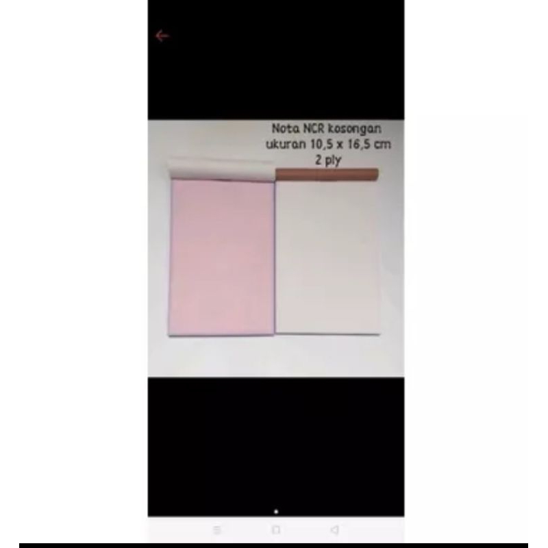 

nota polos 2 ply kecil 50 set 100 lmbar