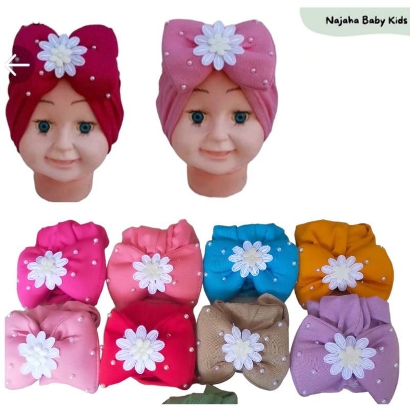 Turban Pita Bunga Lucu Ciput Bayi Anak Murah