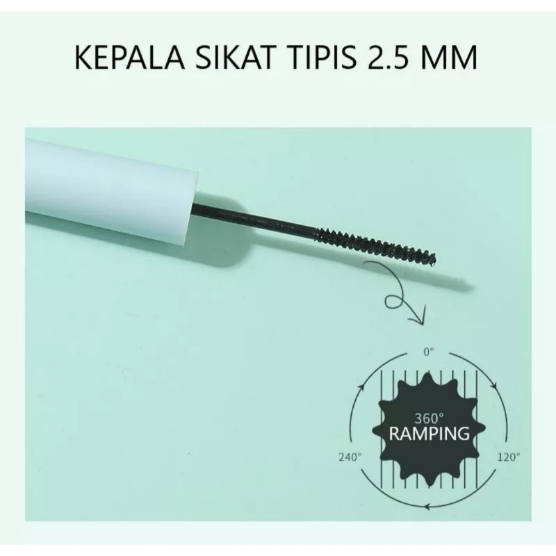 Lameila mascara 1037 tosca anti air tahan lama waterproof 360/ lameila mascara 3D 772