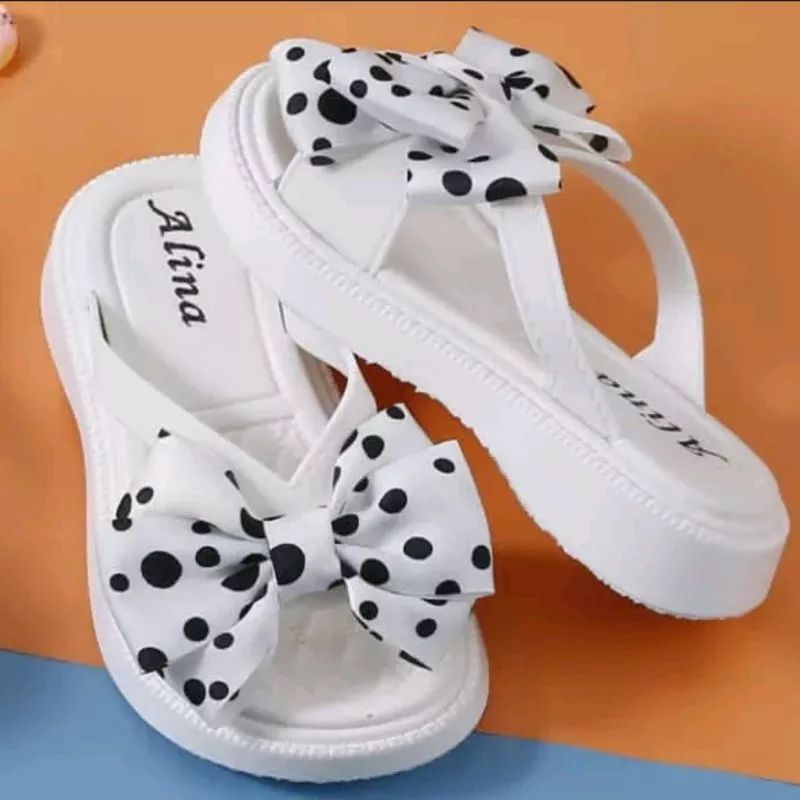 Sandal Anak Perempuan Kekinian Pita Polkadot Sandal Anak Cewek Sendal Anak Perempuan Sandal Anak Terbaru Viral