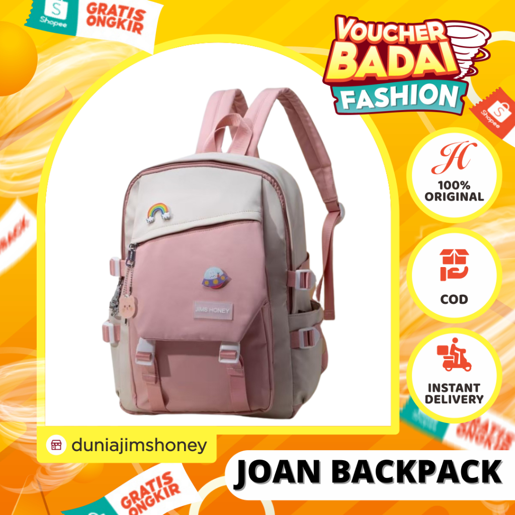 JIMS HONEY JOAN BACKPACK TAS RANSEL PUNGGUNG WANITA ORI