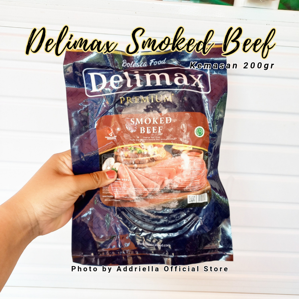 

ADDRIELLA Delimax Smoked Beef 200gr | Delimax/Frozenfood/Frozenfood Murah