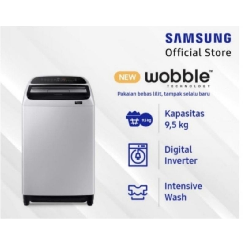 Mesin Cuci Samsung WA95T5260BY Tabung 9,5Kg Wobble Inverter