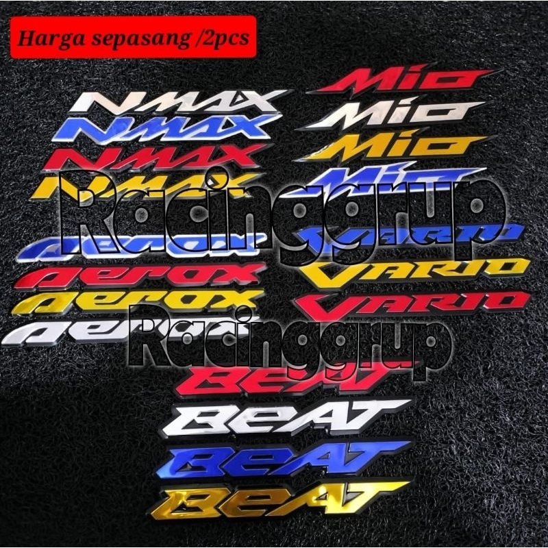 2PCS EMBLEM VARIO BEAT MIO NMAX AEROX LOGO VARIO BEAT MIO NMAX AEROX EMBLEM TIMBUL VARIO BEAT MIO NMAX AEROX 3D EMBLEM VARIO BEAT MIO NMAX AEROX 3D BUKAN STIKER VARIO TAPI EMBLEM TIMBUL VARIO NEW 2022 1 SET MUDAH DIPASANG DAN BERKUALITAS