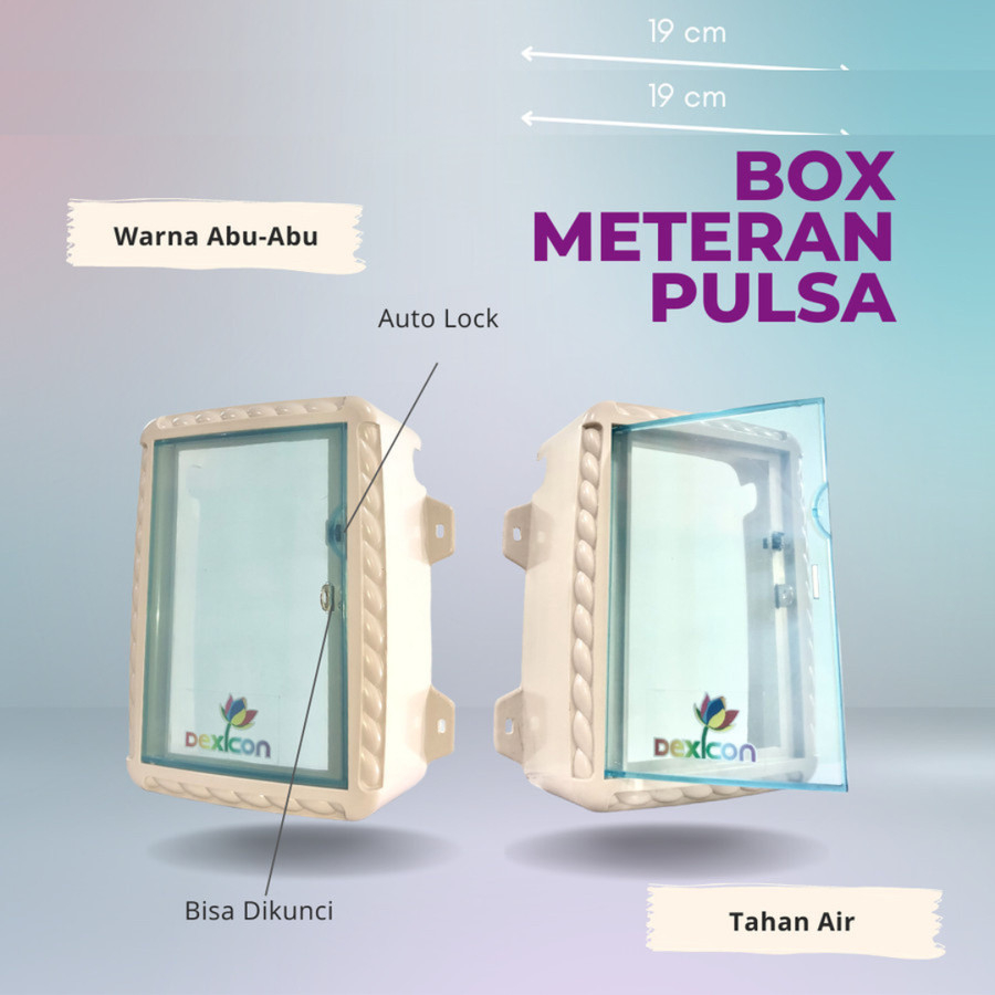 BOX METERAN TOKEN LISTRIK DEXICON KOTAK PELINDUNG KWH METERAN LISTRIK