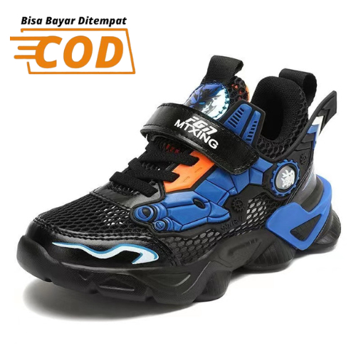 23SH2218 Sepatu anak ROBOWING Sepatu Sekolah SD SMP Sepatu Anak Laki Laki Transformes Sepatu Anak Laki Laki Robot Sneakers Anak Laki Laki Sepatu Sport Anak Import Size 28-39