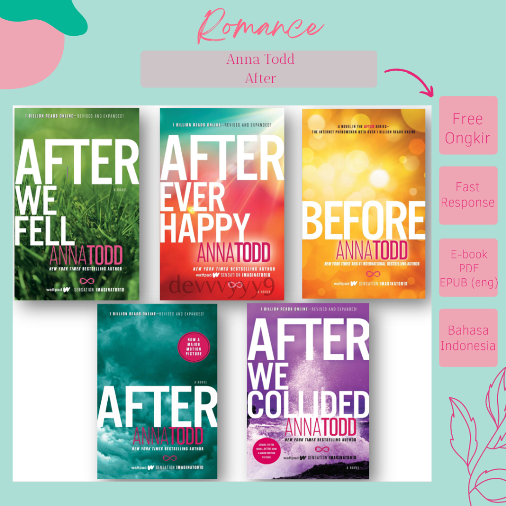 (Ind) After Anna Todd (After, After We Collided, After We Fell, After Ever Happy, Before)