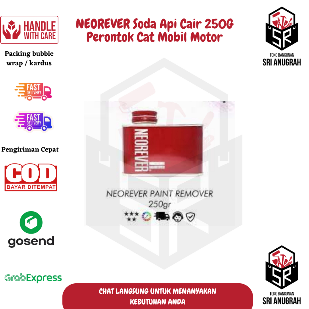 NEOREVER Soda Api Cair 250G Perontok Cat Mobil Motor