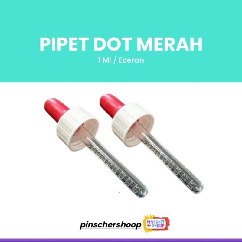 PIPET OBAT BAYI PIPET TETES DOT MERAH SATUAN