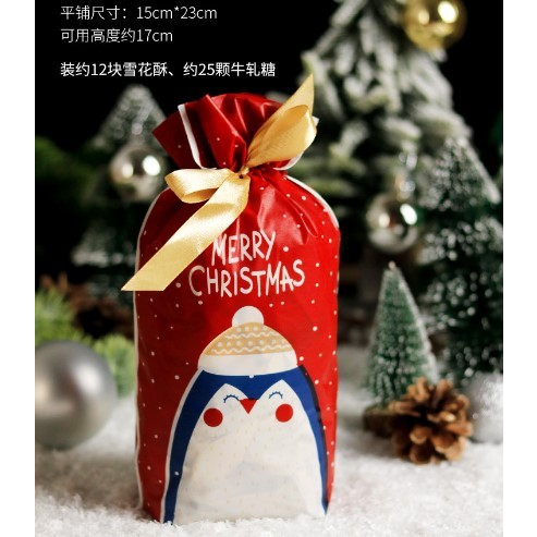 

PLASTIK IKAT TIED DRAWSTRING XMAST PENGUIN 14X17