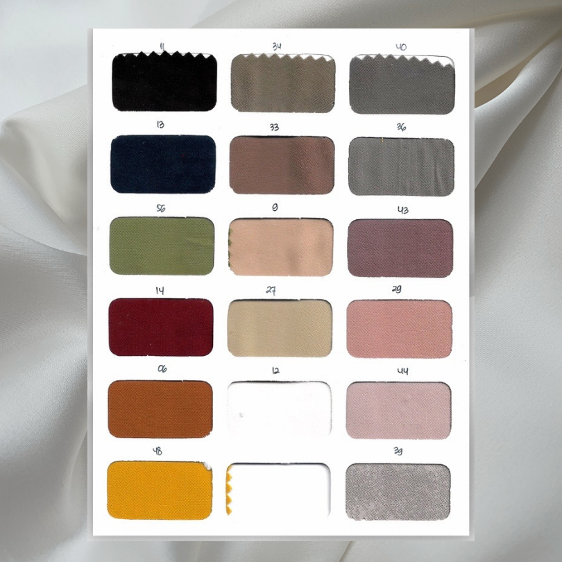Katalog Warna kain Polyester Vallerie