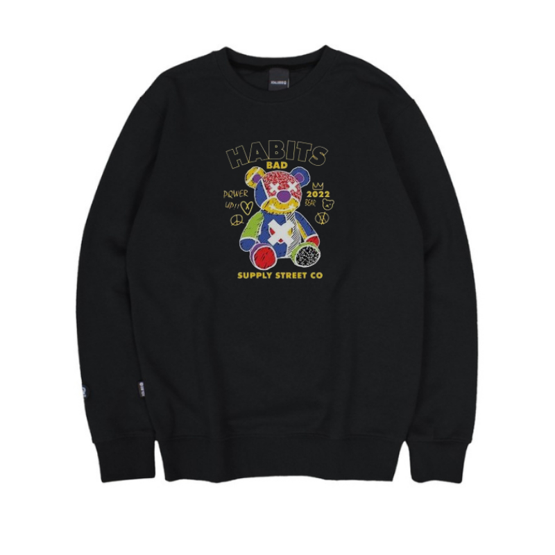 Sweater Crewneck Black Rock Punk Premium Terbaru Unisex