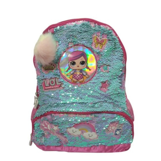 LSurpise Tas Backpack Sequin Tas Anak Sekolah Fashion Anak Perempuan