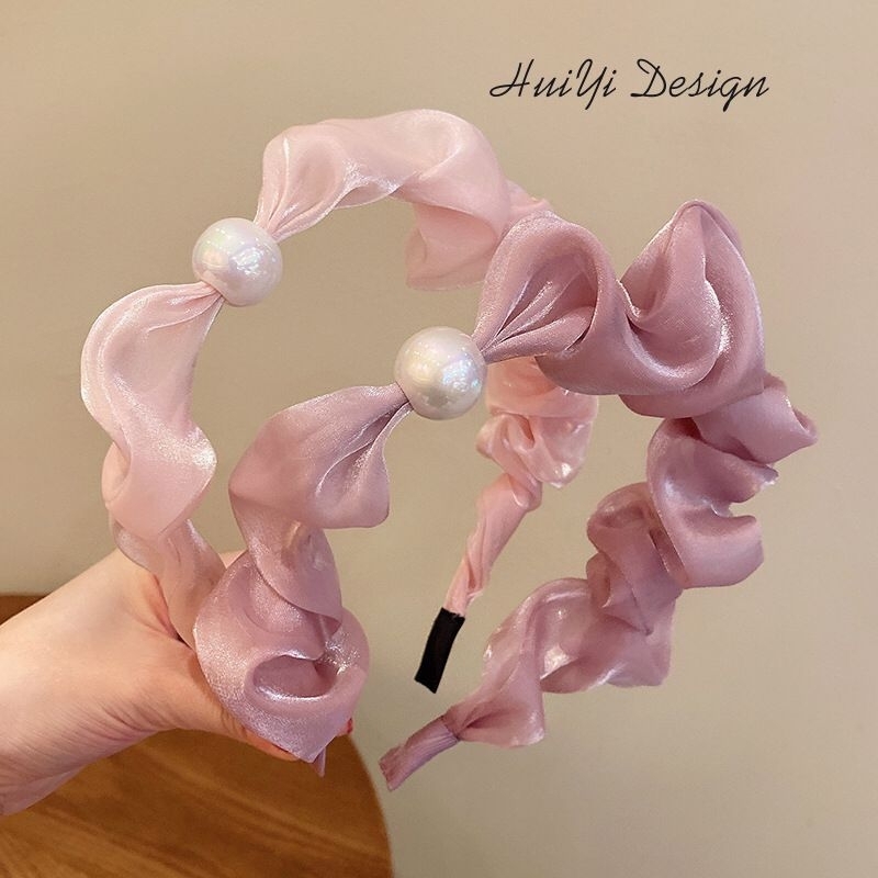 bando scrunchie mutiara/bando wanita