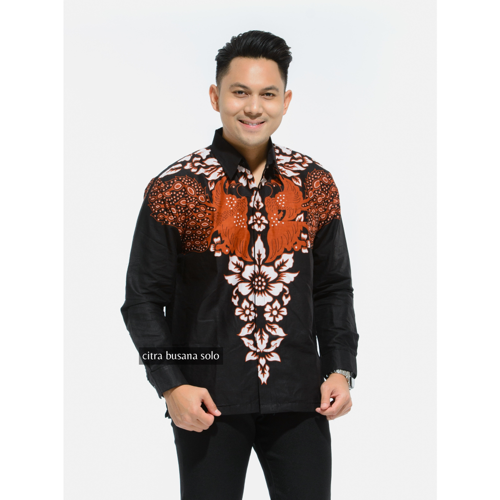 PAKUALAM SOGAN Kemeja Batik Pria Full Furing Bahan Katun Primisima