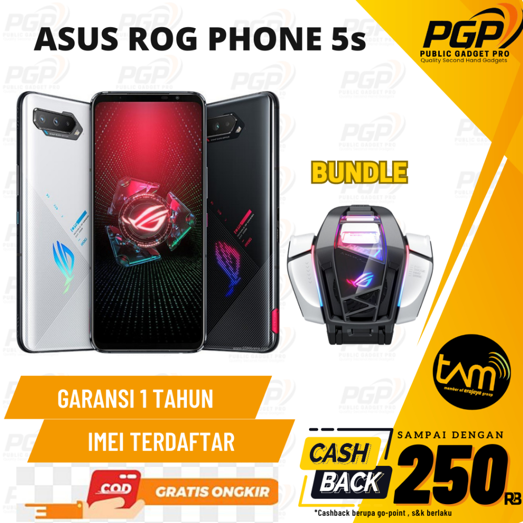TAM | ASUS ROG PHONE 5S 8/128GB 12/256GB GARANSI RESMI INDONESIA