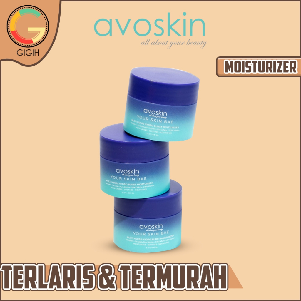 AVOSKIN MOISTURIZER YSB ( YOUR SKIN BAE ) MULTI HERBS WITH COOLING EFFECT 15ML