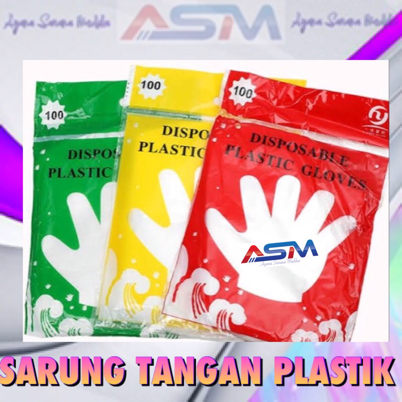 SARUNG TANGAN PLASTIK SERBAGUNA ISI 100