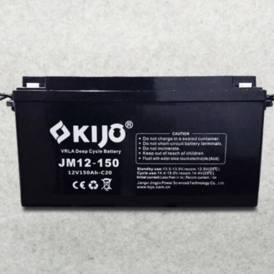 Battery VRLA KIJO 12V 150AH Aki Kering Deep Cycle JM12-150