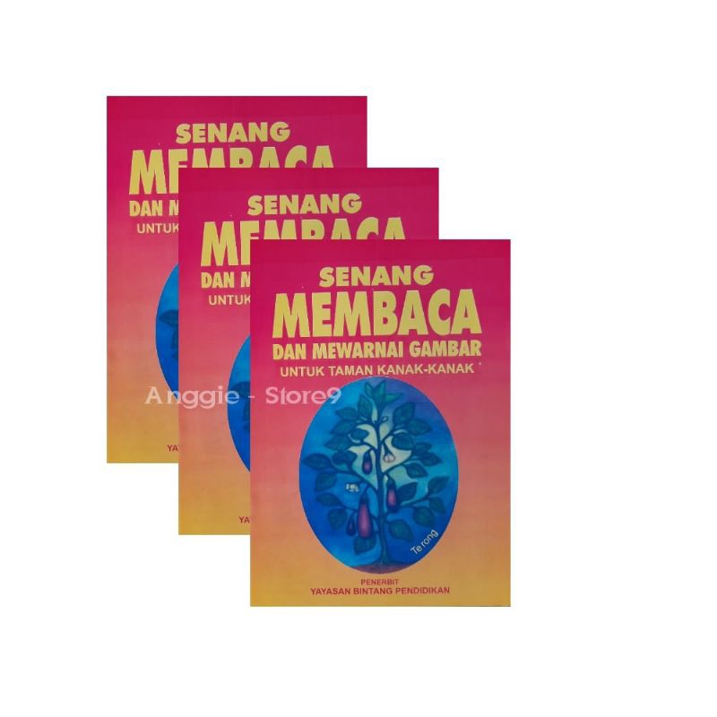 Buku Anak - Senang Membaca dan Mewarnai Gambar Buku Tk dan Paud