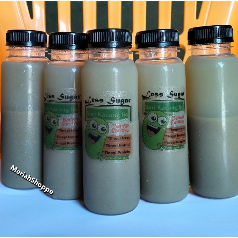 

sari kacang ijo 12botol PREMIUM Less Sugar rendah gula air kacang hijau mung Beans homemade Medan meriah meriahshoppe