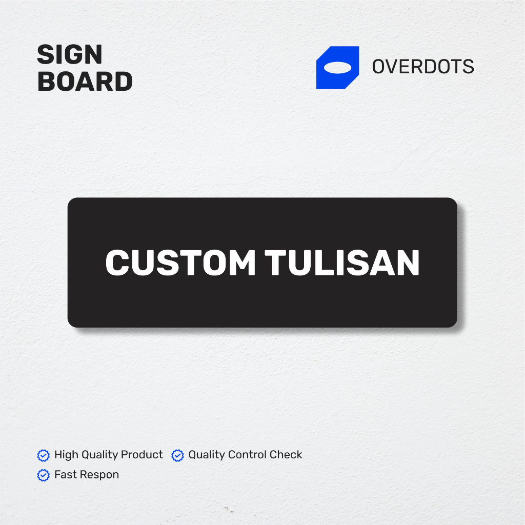 

Custom Sign Board Nama Ruangan Akrilik Print Papan Nama Ruang Kantor Print UV