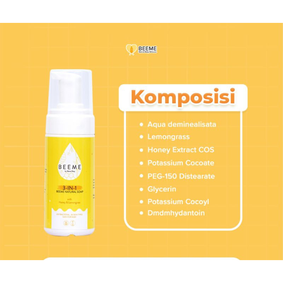Yuki Junior - Paket Beeme Nourishing Balm + Natural Soap 3 in 1