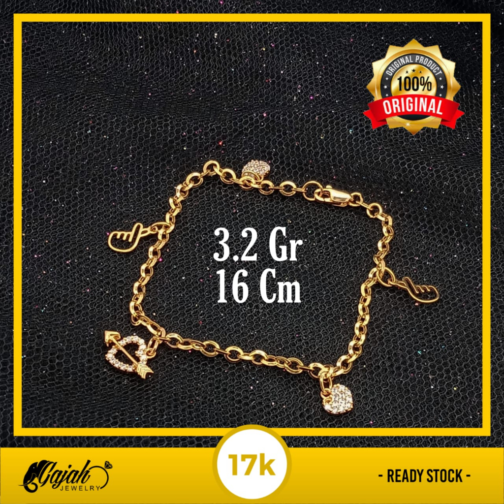 Gelang Emas 17K - 3.2 Gr Kadar 750 - 5198