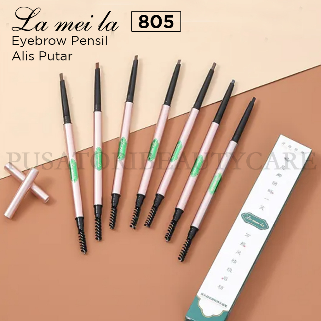 LAMEILA 805 Eyebrow Pencil Double Head Rotating Long Lasting