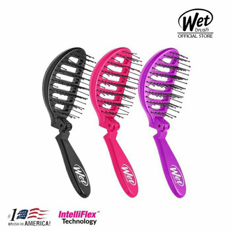 Original Wet Brush Detengler Pop And Go Speed Dry - Sisir Anti Kusut