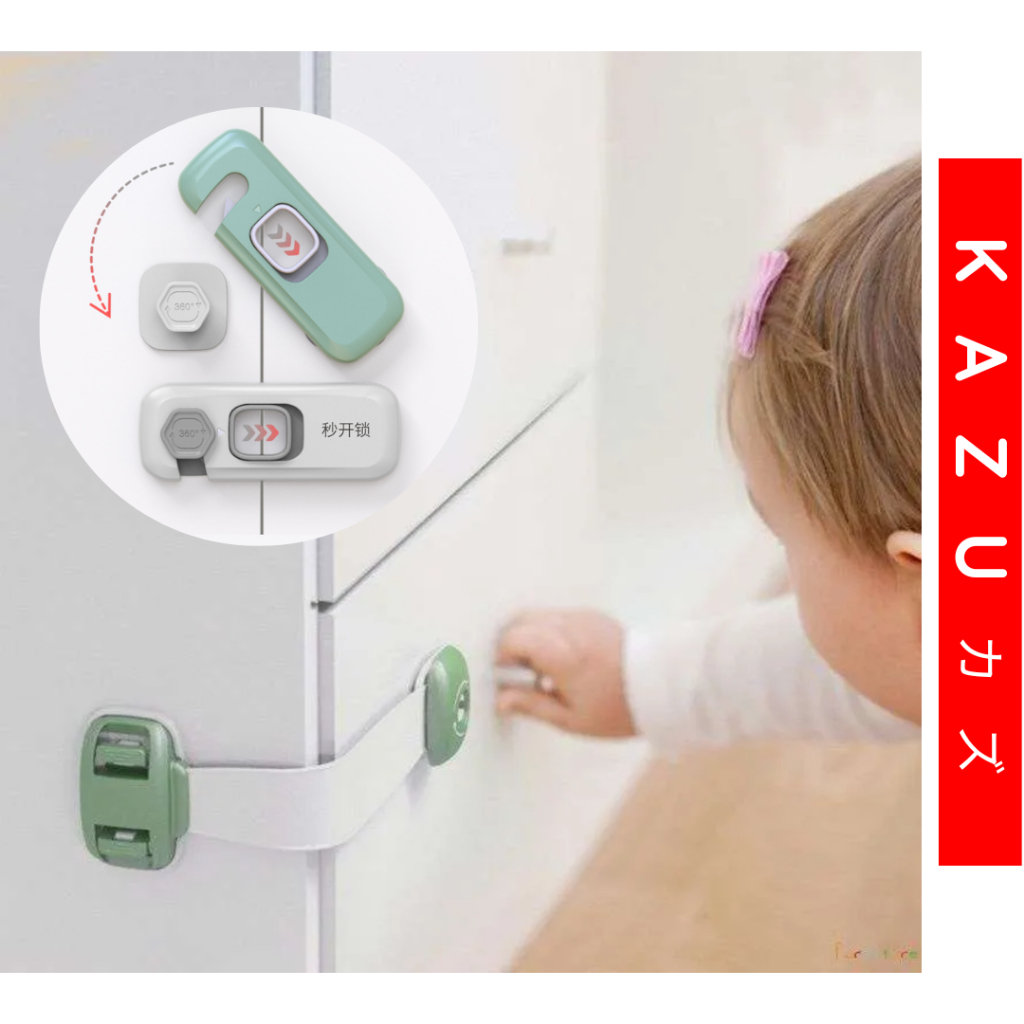 KAZU KHL260 Pengaman Laci Lemari Kunci Pintu Kulkas Baby Safety Lock