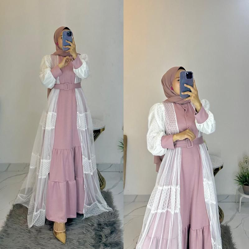 Gamis Dewisan || Dewisan Dress || Dress 2in1 Dewisan || By RA BUSANA