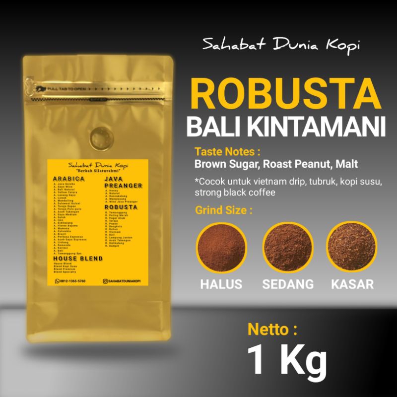 

Kopi Robusta Bali Kintamani 100% Kualitas Terbaik
