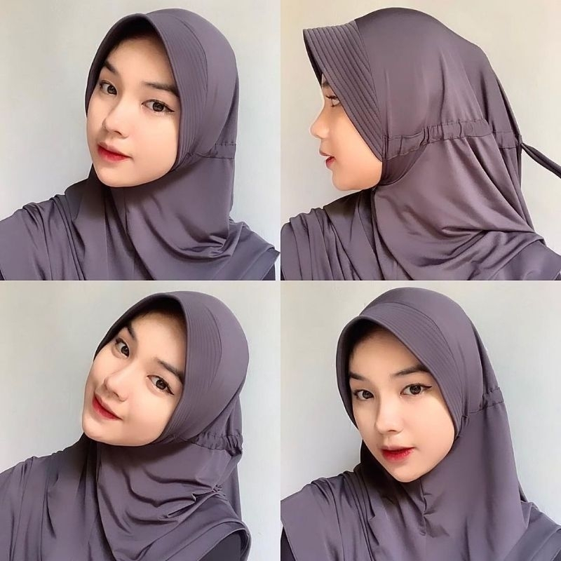 HIJAB BERGO INSTAN SERUTJILBAB BERGO SERUT TALI BELAKANG