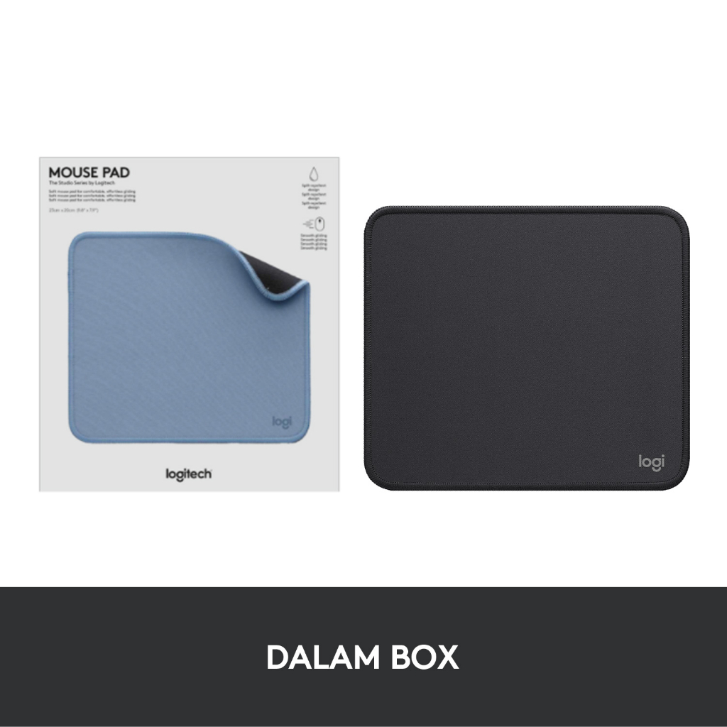 Logitech Mouse Pad Studio Series Alas Polos dan Anti-Slip