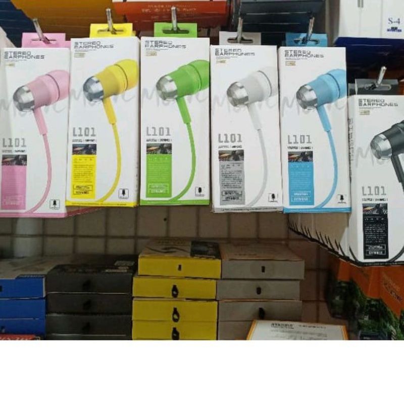 Headset Handsfree Stereo Earphone Macaron L101