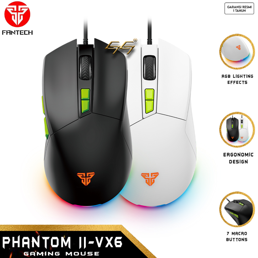 Fantech Phantom II VX6 VX-6 Mouse Gaming RGB