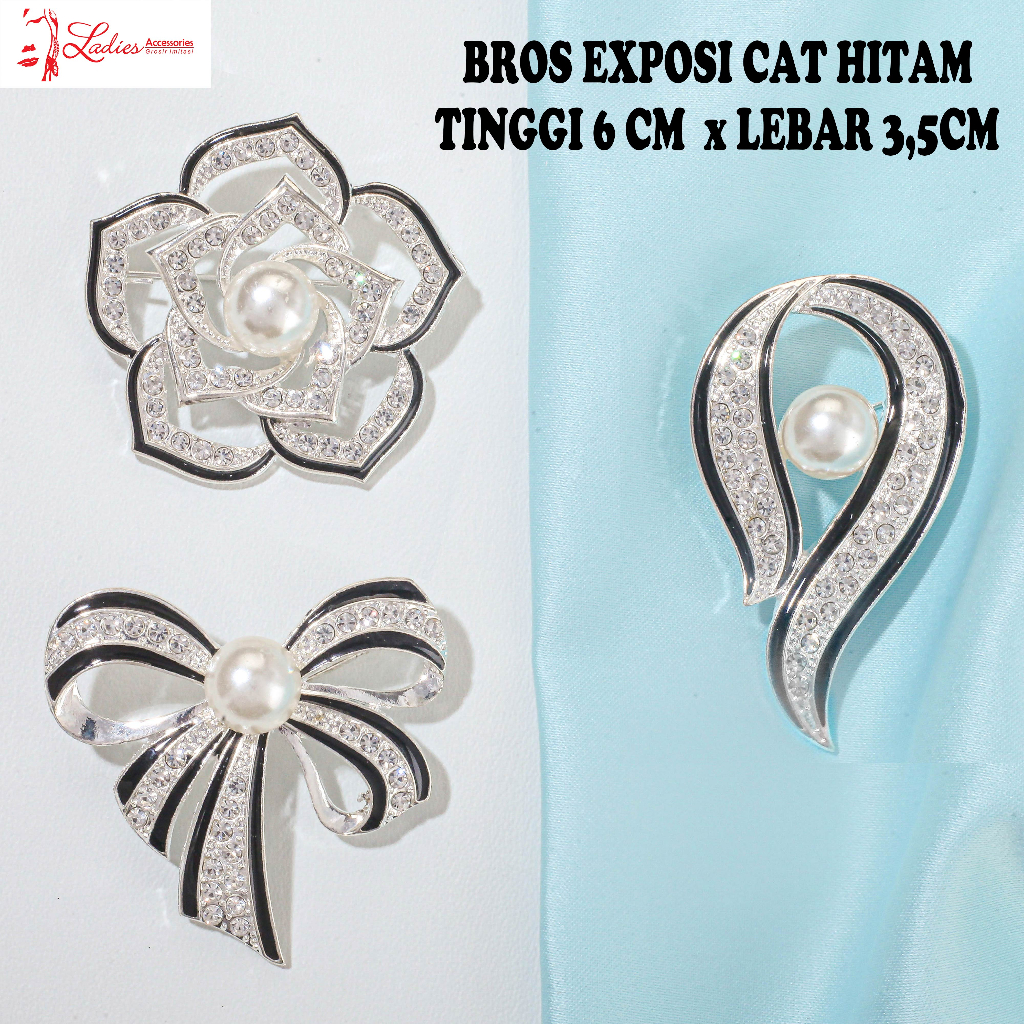 Bros / Jilbab / Hijab / Blazer / Kebaya / 6 Model Cat Hitam