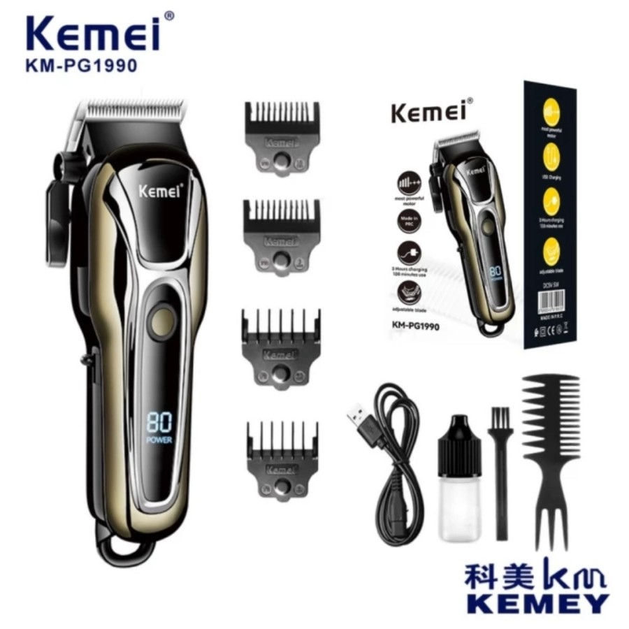 Alat Cukur Rambut KEMEI KM PG1990 Hair Clipper Professional NEW